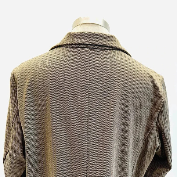 NWT CROFT & BARROW Women Long Sleeve One Button Brown Blazer Jacket Size PXL - Picture 9 of 14